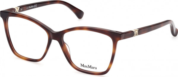 Max Mara MM5017 Eyeglasses, 052 - Dark Havana / Shiny Pale Gold