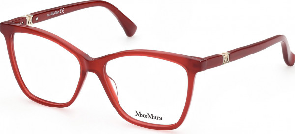 Max Mara MM5017 Eyeglasses, 066 - Shiny Light Red / Shiny Rose Gold