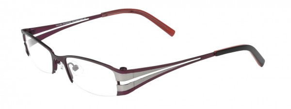 Takumi T9727 Eyeglasses, SATIN VIOLET RED AND SILVER