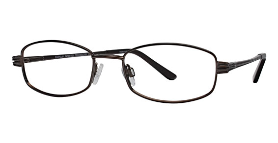 EasyClip P6071 Eyeglasses, 10 Shiny Dark Brown