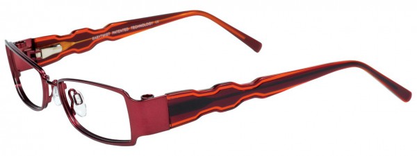 EasyTwist CT187 Eyeglasses, SATIN BURGUNDY/BRUNGUNDY AND CLE