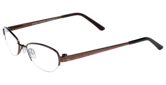 EasyClip S2483 Eyeglasses, SHINY DARK BROWN