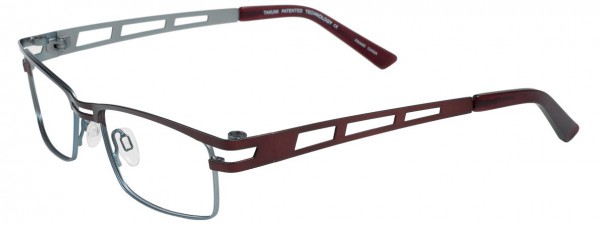 Takumi T9718 Eyeglasses, SATIN BURGUNDY AND LIGHT STEEL B