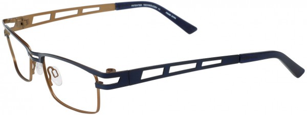 Takumi T9718 Eyeglasses, SATIN NAVY AND COPPER