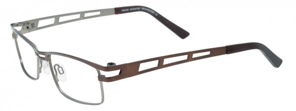 Takumi T9718 Eyeglasses, SATIN REDISH BROWN AND GREY