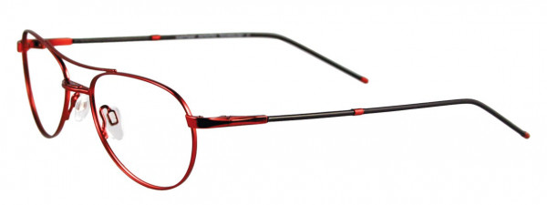 EasyTwist CT169 Eyeglasses, 30 SATIN RUBY RED/RED AND BLACK
