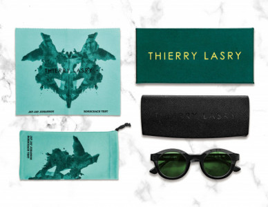 Thierry Lasry JAY-JAY JOHANSON X THIERRY LASRY "OLYMPY 029 GREEN" Sunglasses, Black