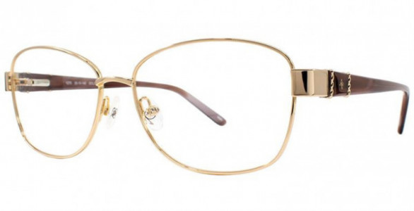 Adrienne Vittadini 1270 Eyeglasses, Gold