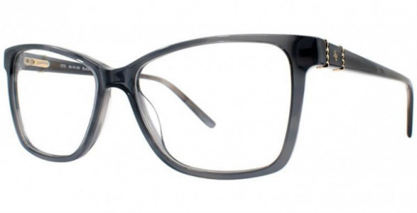 Adrienne Vittadini 1272 Eyeglasses, Black Horn