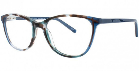 Adrienne Vittadini 620 Eyeglasses, Denim/Navy