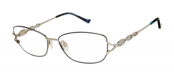Tura R229 Eyeglasses, Navy/Silver (NAV)