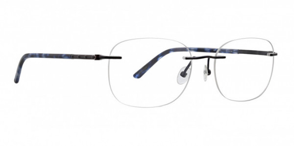 Totally Rimless TR 319 Converge Eyeglasses, Navy