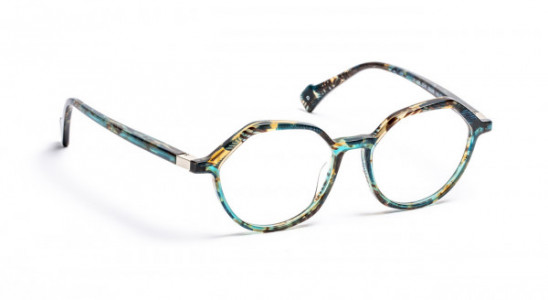 J.F. Rey JF1496 Eyeglasses, BROWN/TURQUOISE LACE/GREEN (2040)