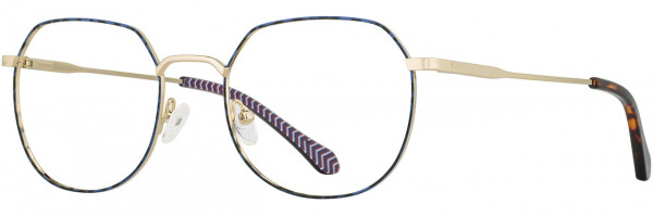 Adin Thomas Adin Thomas AT-494 Eyeglasses, Blue / Gold