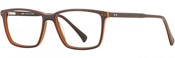Adin Thomas Adin Thomas AT-470 Eyeglasses, Chocolate / Orange