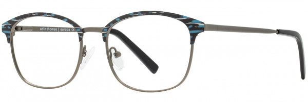 Adin Thomas Adin Thomas AT-440 Eyeglasses, Black / Teal / Gunmetal