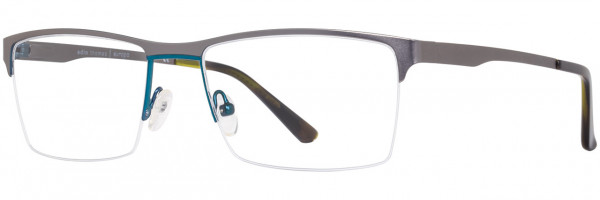 Adin Thomas Adin Thomas AT-438 Eyeglasses, Gunmetal / Teal