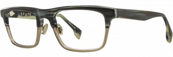 STATE Optical Co STATE Optical Co. Burnham Global Fit Eyeglasses, Ebony Smoke