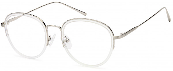 Menizzi M4099 Eyeglasses, 01-Silver Crystal