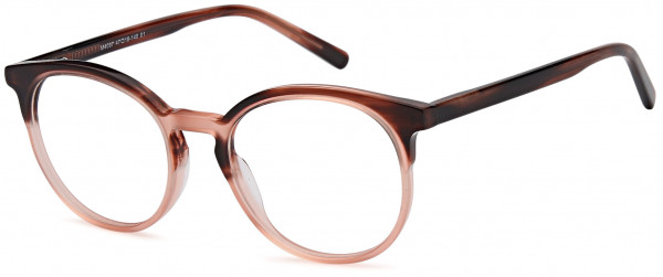 Menizzi M4097 Eyeglasses, 01-Brown Pink