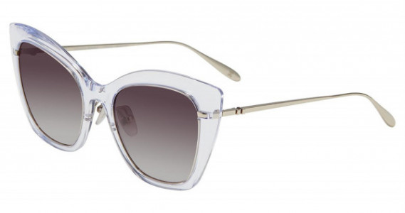 Carolina Herrera SHN608M Sunglasses, Crystal Silver 0579