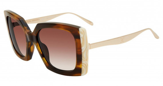Carolina Herrera SHN616V Sunglasses, Blonde Tortoise 0781