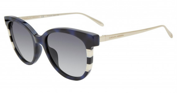 Carolina Herrera SHN623M Sunglasses, Black Cream 0L93