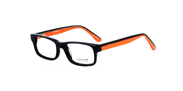 Alpha Viana K-2557 Eyeglasses, C3 - Black/Orange