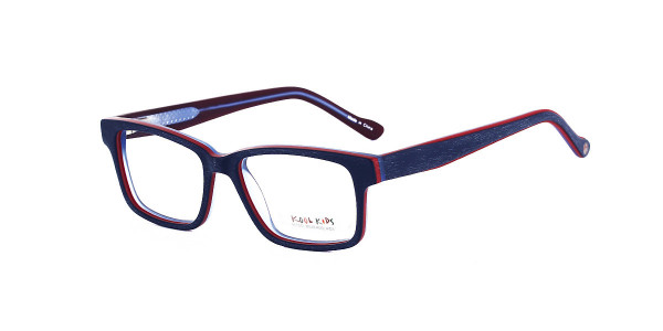 Alpha Viana K-2561 Eyeglasses, C1 - D.Blue/Red/Blue