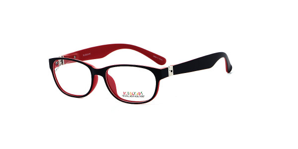 Alpha Viana K-2568 Eyeglasses, C3- matte blk/ red