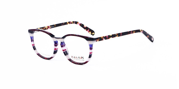 Alpha Viana K-2571 Eyeglasses, C1- purple demi strip