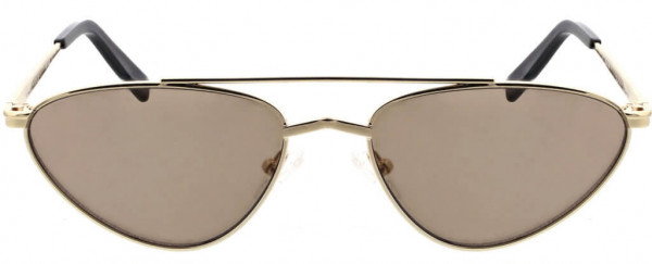 KENDALL + KYLIE Leia Sunglasses, Shiny Gold/Solid Brown with Light Flash