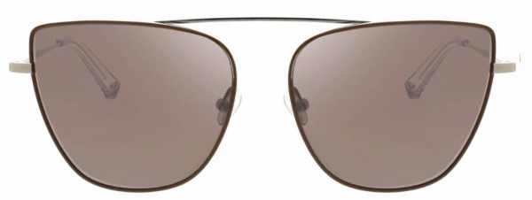 KENDALL + KYLIE Val Sunglasses, Shiny Silver Metal + Matte Nude Epoxy