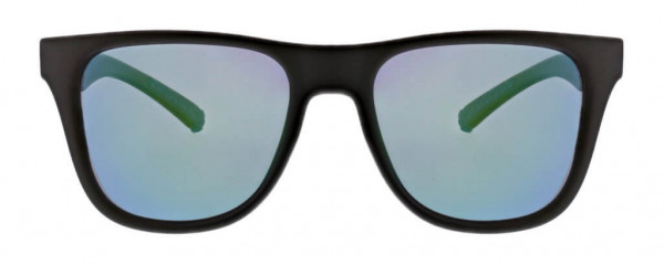 Hurley Fun Times Sunglasses, Black/Green