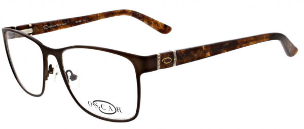 O by Oscar de la Renta OSL463 Eyeglasses, 210 Semi Matte Brown