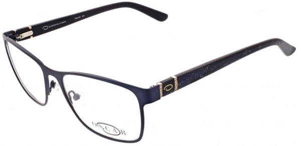O by Oscar de la Renta OSL463 Eyeglasses, 414 Semi Matte Navy