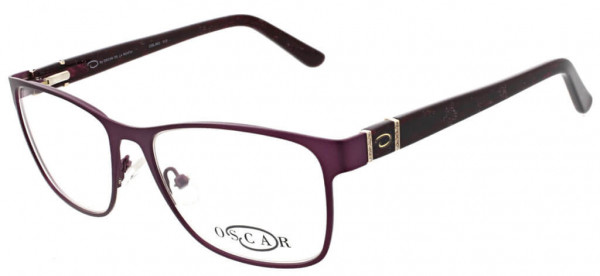 O by Oscar de la Renta OSL463 Eyeglasses, 513 Semi Matte Purple