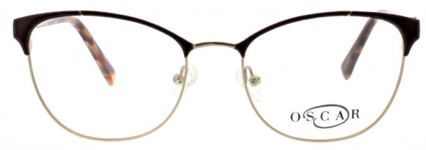 O by Oscar de la Renta OSL728 Eyeglasses, 200 Brown/ Shiny Gold