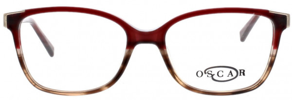 O by Oscar de la Renta OSL730 Eyeglasses, 611 Red Gradient