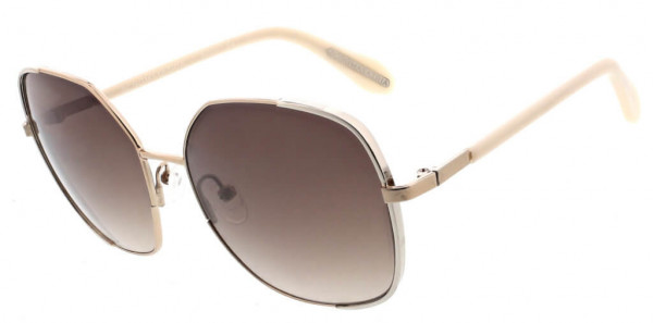 BCBGMAXAZRIA BA4007 Sunglasses, 718 Shiny Light Gold/Platinum Rose Gold