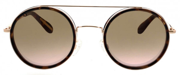 BCBGMAXAZRIA BA4014 Sunglasses, 780 Shiny Rose Gold with Brown Tortoise Insert