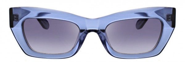 BCBGMAXAZRIA BA5009 Sunglasses, 416 Crystal Slate Blue/Smoke Gradient