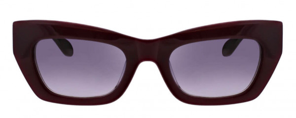 BCBGMAXAZRIA BA5009 Sunglasses, 505 Opaque Plum/Smoke Gradient