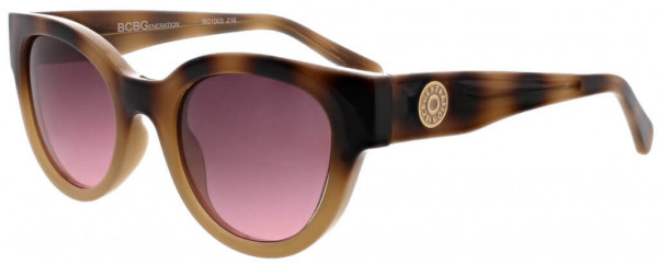 BCBGeneration BG1003 Sunglasses, 216 Brown Demi to Milky Blush/Gradient Smokey Rose