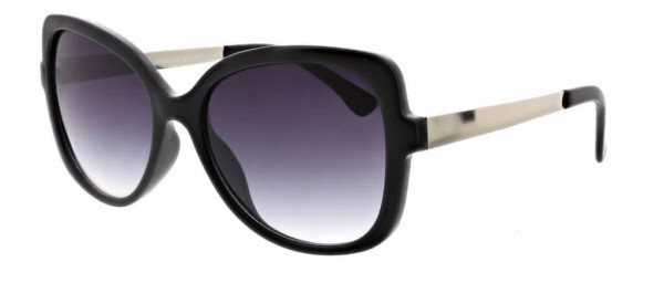 BCBGeneration BG1005 Sunglasses, 001 Shiny Black/Smoke Gradient