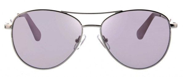 BCBGeneration BG3004 Sunglasses, 046 Shiny Silver/Lilac Mirror