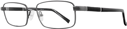 Buxton by EyeQ BX23 Eyeglasses, Gunmetal
