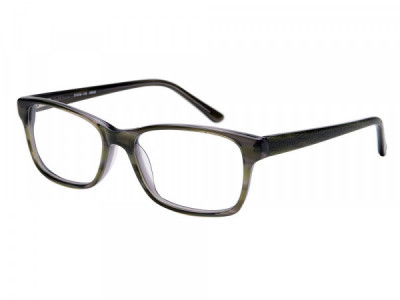 Amadeus A1003 Eyeglasses, Green Stripe over Gray