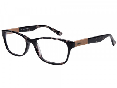 Amadeus A998 Eyeglasses, Black with Crystal Tort with Bamboo on Temple