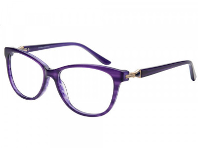 Amadeus A1019 Eyeglasses, Stripe Purple